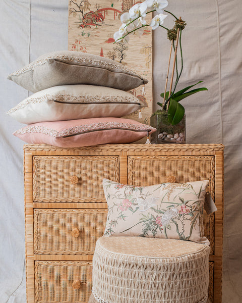 Serafina Blush Pillow - 22" x 22" - Wilson Lee