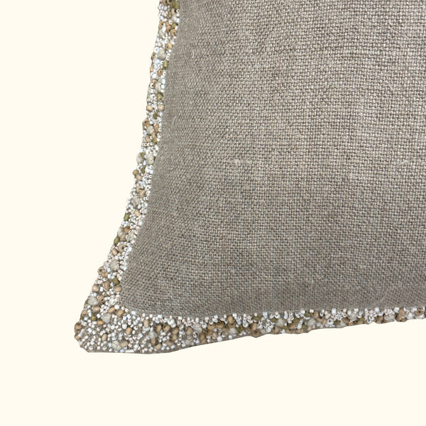 Serafina Natural Pillow - 22" x 22" - Wilson Lee