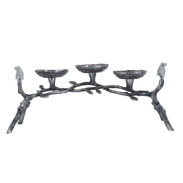 Birds 3 Pillar Candleholder