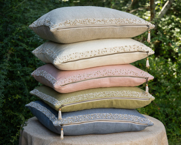 Serafina Blush Pillow - 22" x 22" - Wilson Lee
