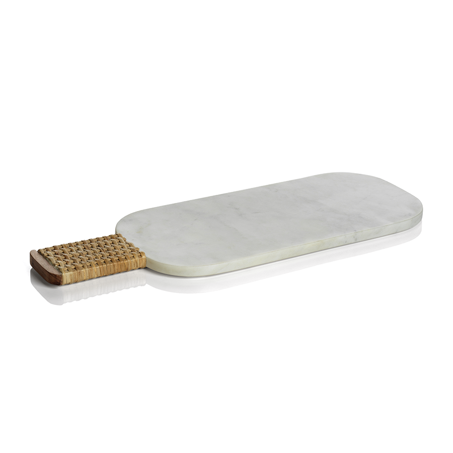 Marble Charcuterie Board with Cane Handle
