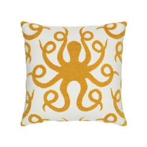 Octopus Outdoor Throw Pillow - Wilson Lee