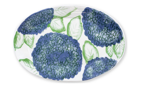 Melamine Hydrangea Oval Platter - Wilson Lee