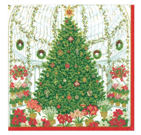 Christmas At The Garden Cocktail Napkin (40 Pack) - Wilson Lee