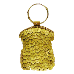 'Tamera' Gold Medallion Mobile Bag - Wilson Lee