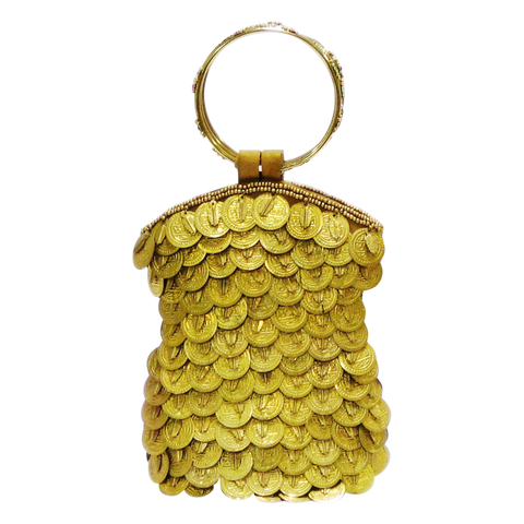 'Tamera' Gold Medallion Mobile Bag - Wilson Lee
